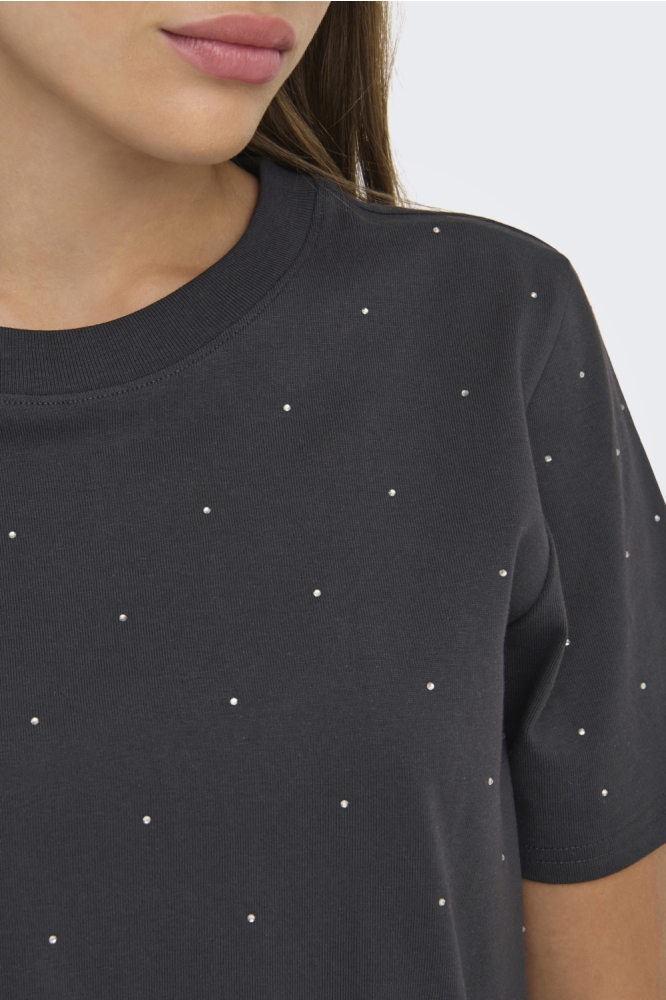 ONLMONJA S/S STUDS TEE JRS 15340939 Phantom/STUDS